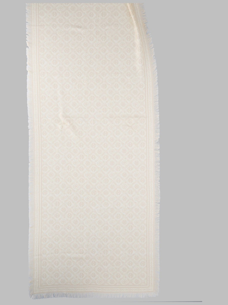 Tory Burch - FOULARD LUNGO FLOREALE T MONOGRAM