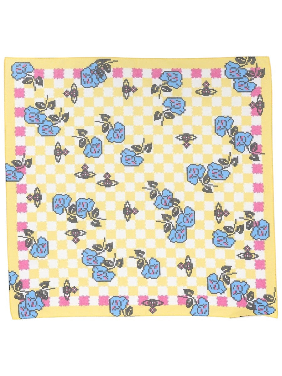 FOULARD "PIXEL ROSE"
