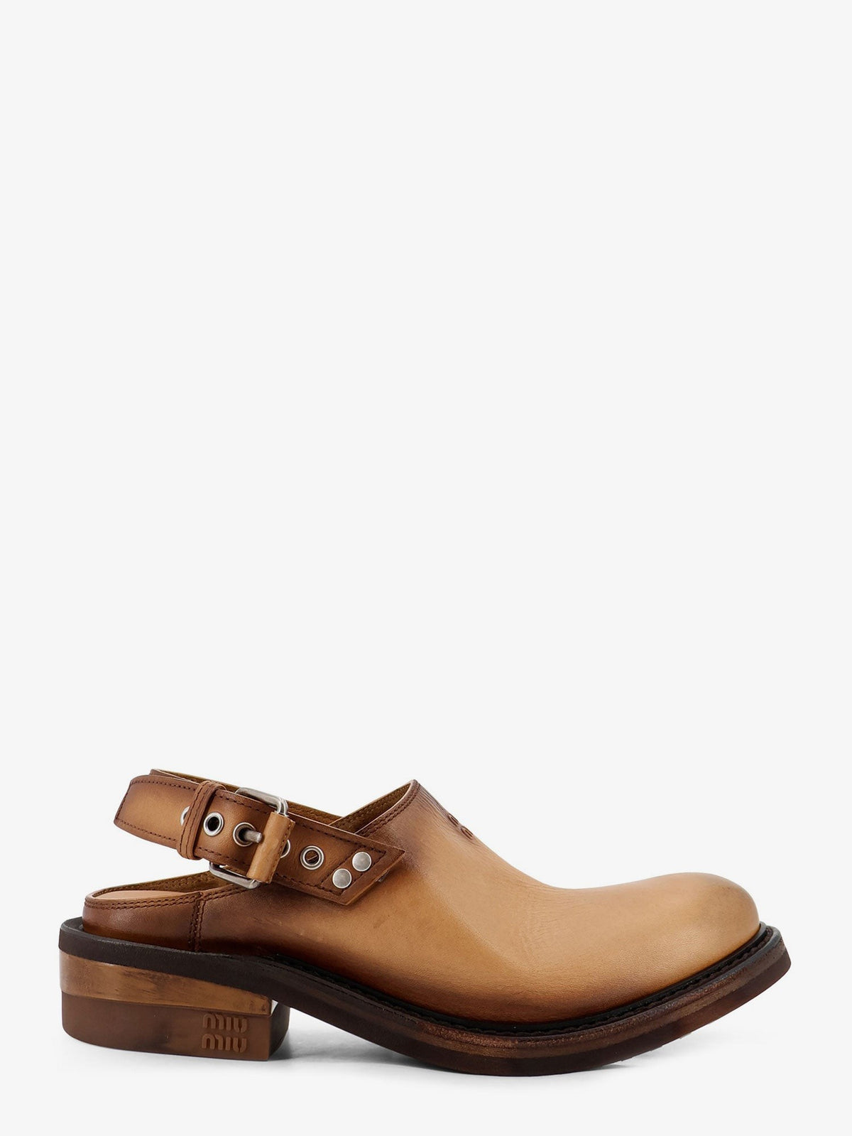 Miu Miu - Foule Leather Sabot Sandals foule-leather-sabot-sandals_e67445df-12d0-42a6-827d-03fcf244d17d