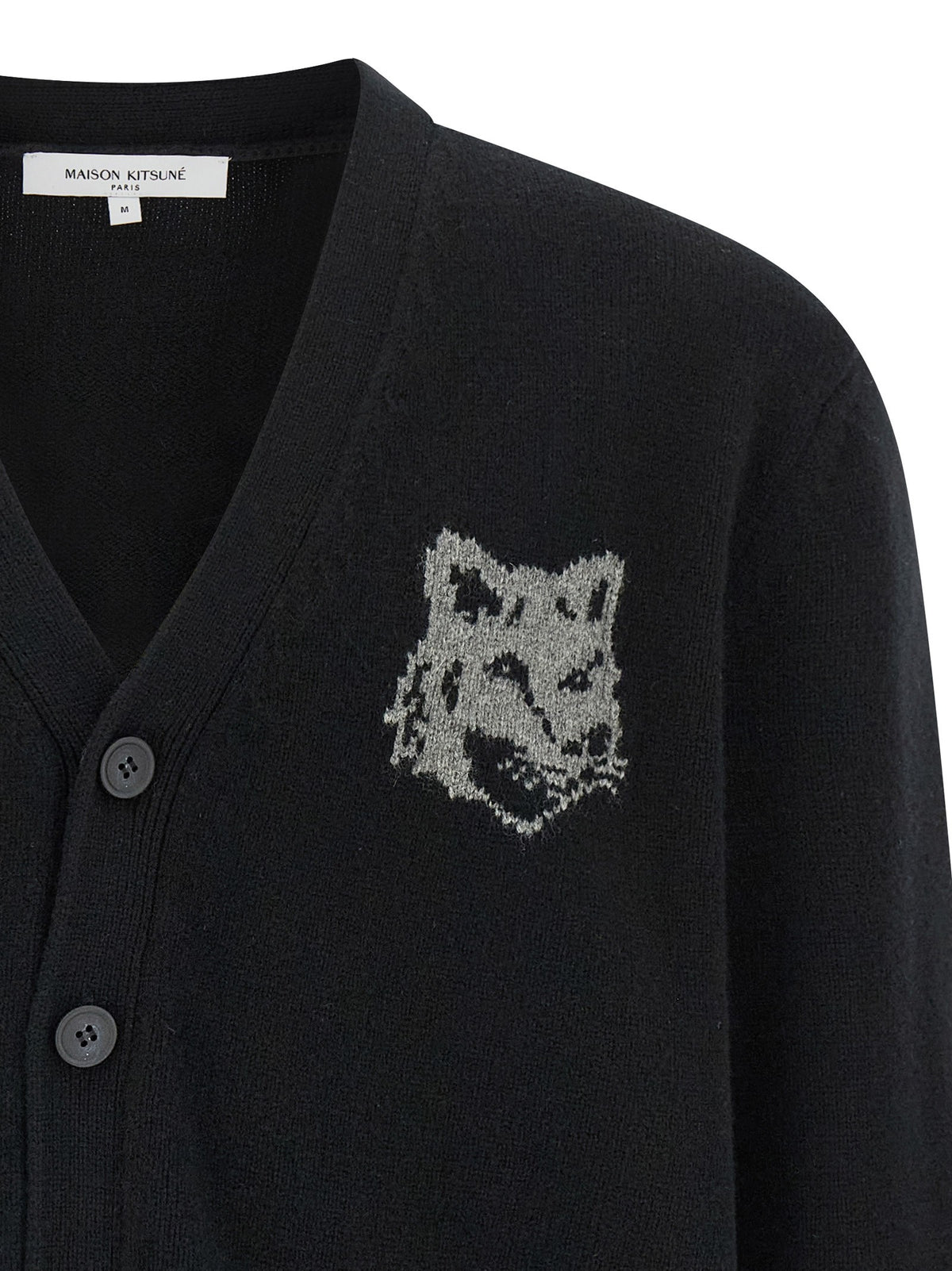 Maison Kitsune - 'Fox Head' cardigan fox-head-cardigan_eca31ea7-fba6-4a4b-b82e-667733d376f3