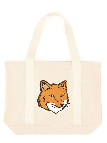 Maison Kitsune - FOX HEAD PRINT BAG fox-head-print-bag_2eb65b79-4e8e-4616-bb04-bbbd8688bda8