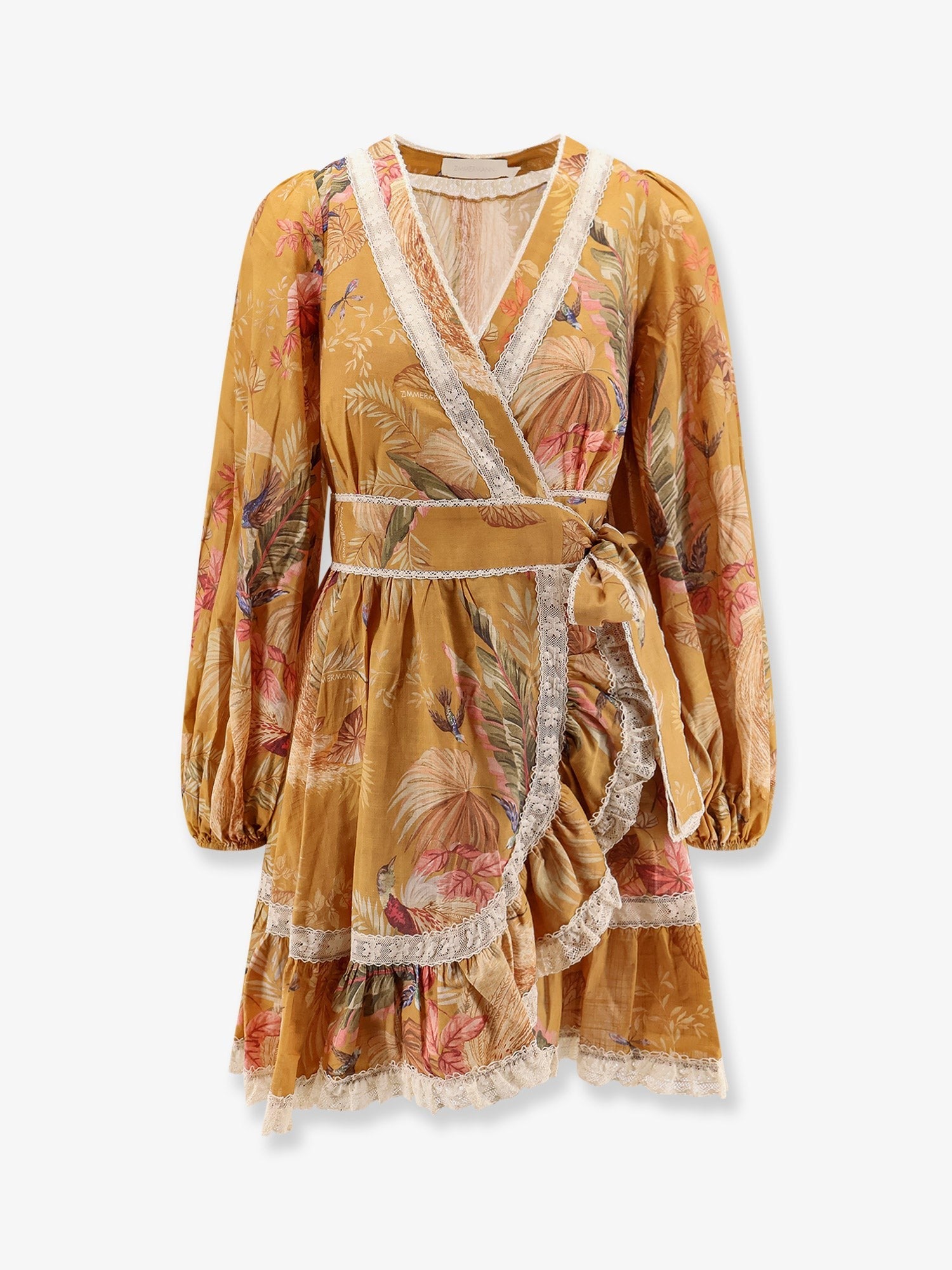 ZIMMERMANN - Frill cotton short dress with floral print frill-cotton-short-dress-with-floral-print_e99d070a-0d3c-4929-af7c-d0235d8f4c6f