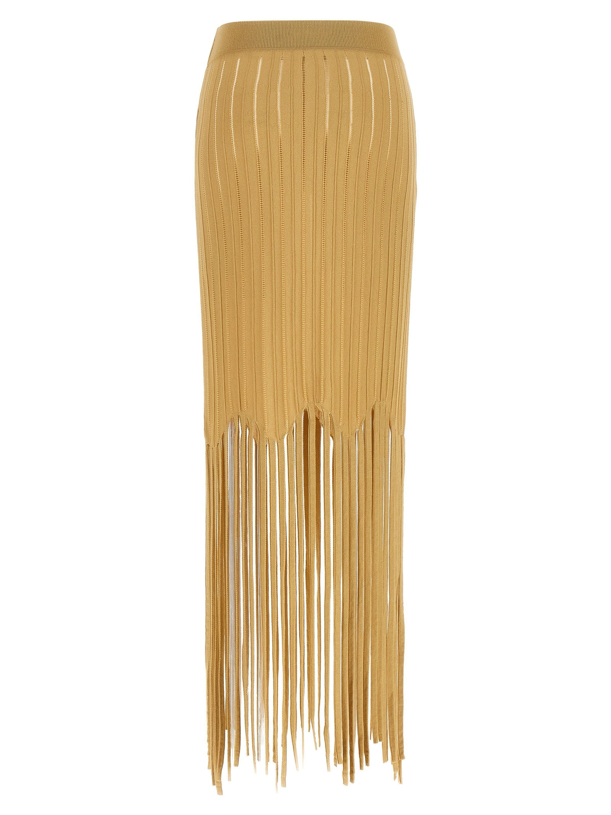 Balmain - Fringed skirt