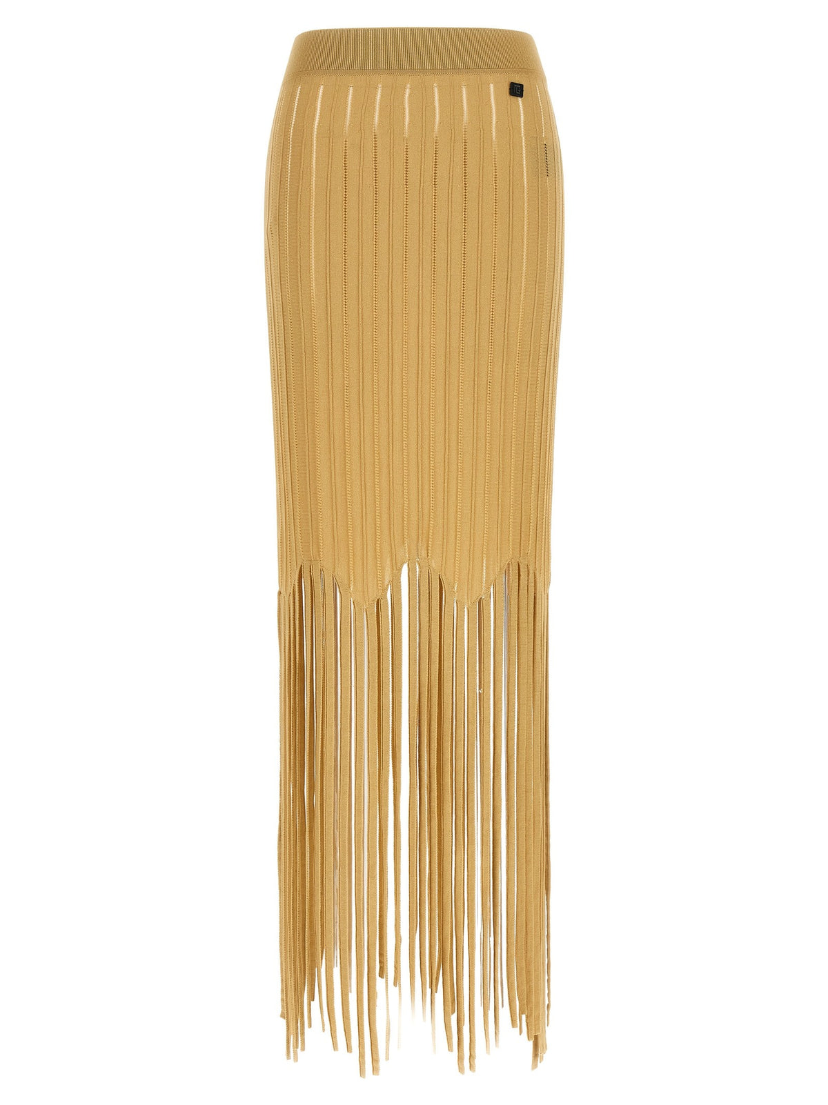 Balmain - Fringed skirt