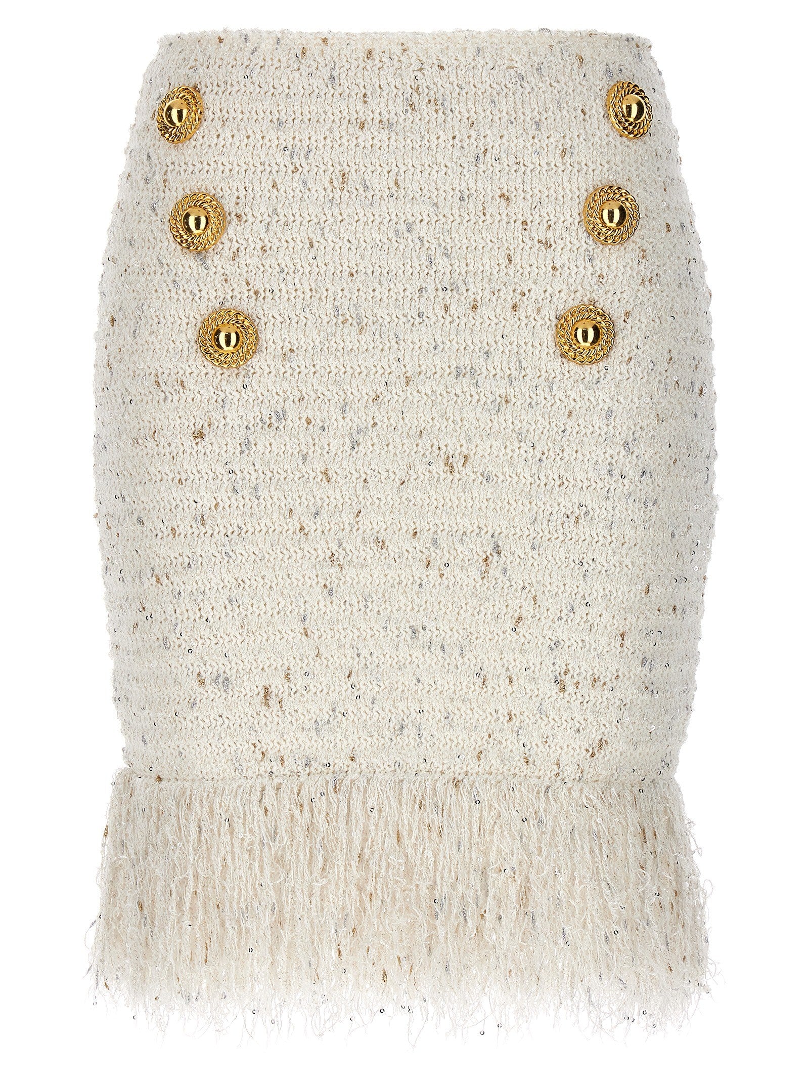 Balmain - 'Fringed Tweed' skirt