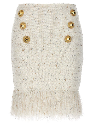 Balmain - 'Fringed Tweed' skirt
