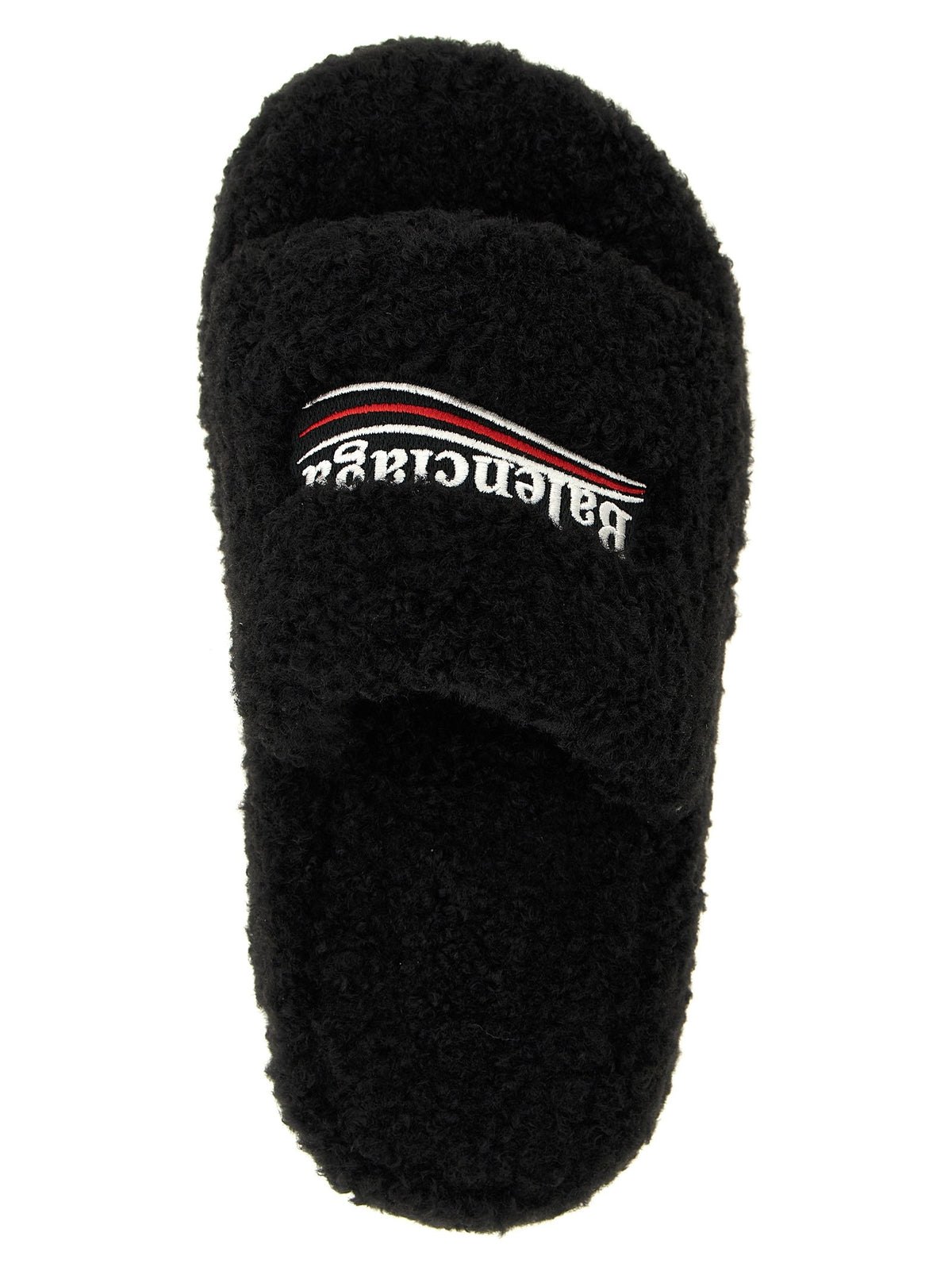 Balenciaga - 'Furry Platform' slides