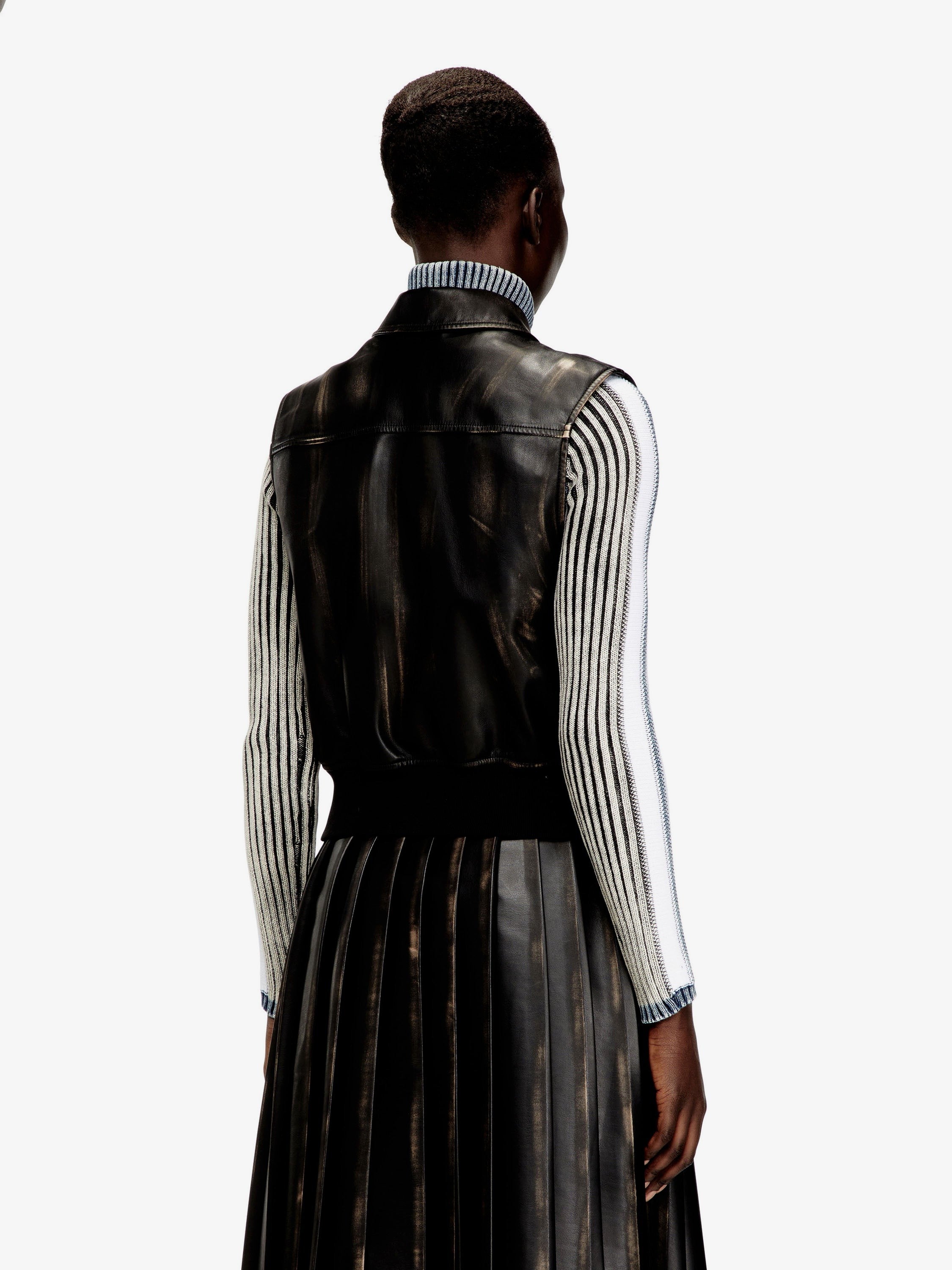 Diesel - G-Inko faux leather sleeveless jacket g-inko-faux-leather-sleeveless-jacket_3a0801fa-2b1d-4589-a3ec-e28c93bb15de