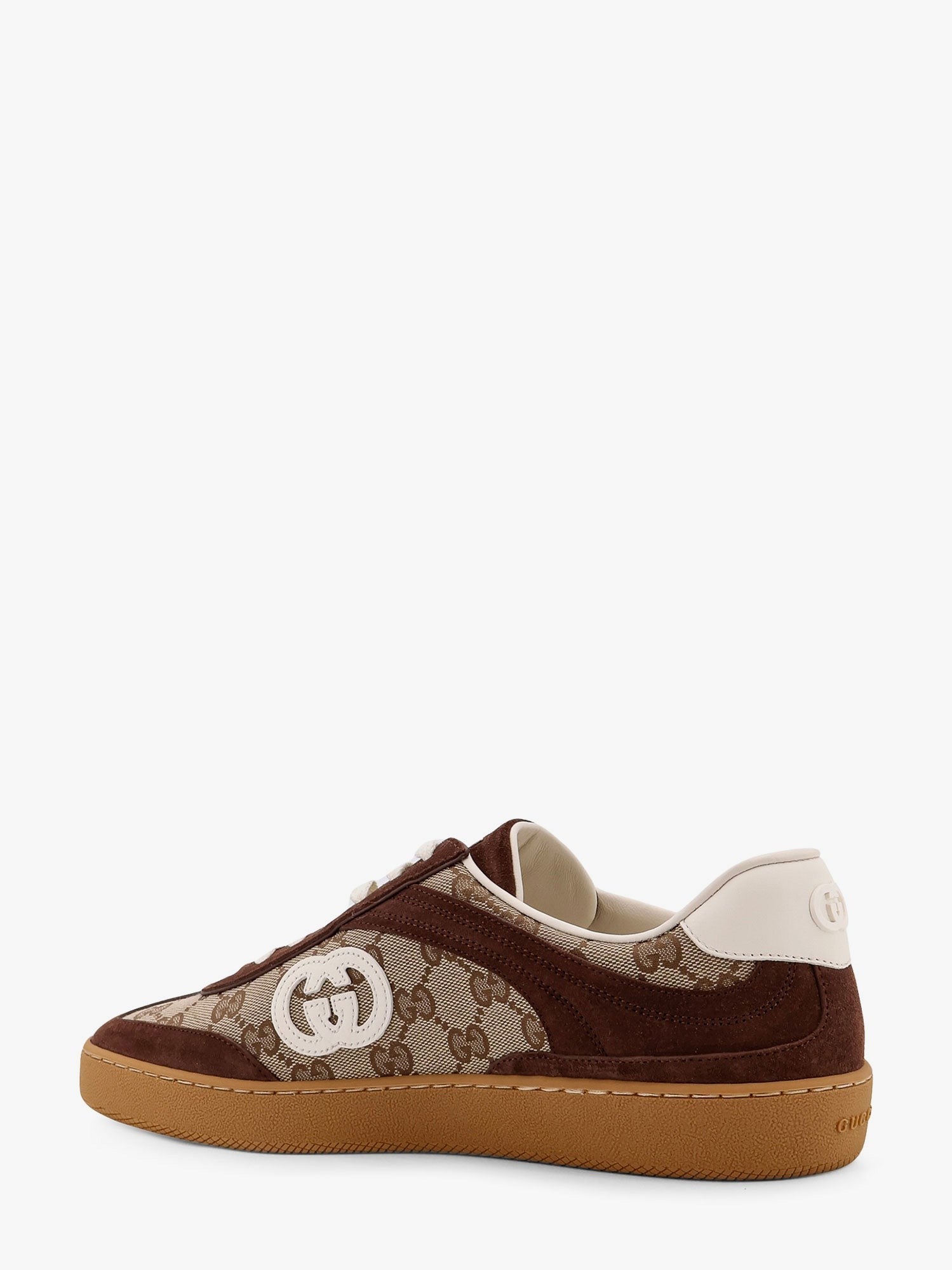 G75 low-top Supreme GG fabric and suede sneakers