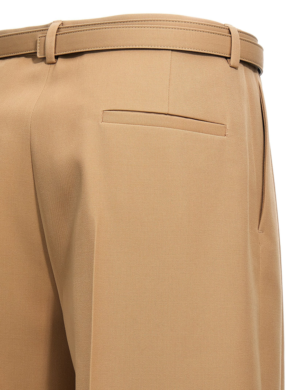 JIL SANDER - Gabardine belt pants