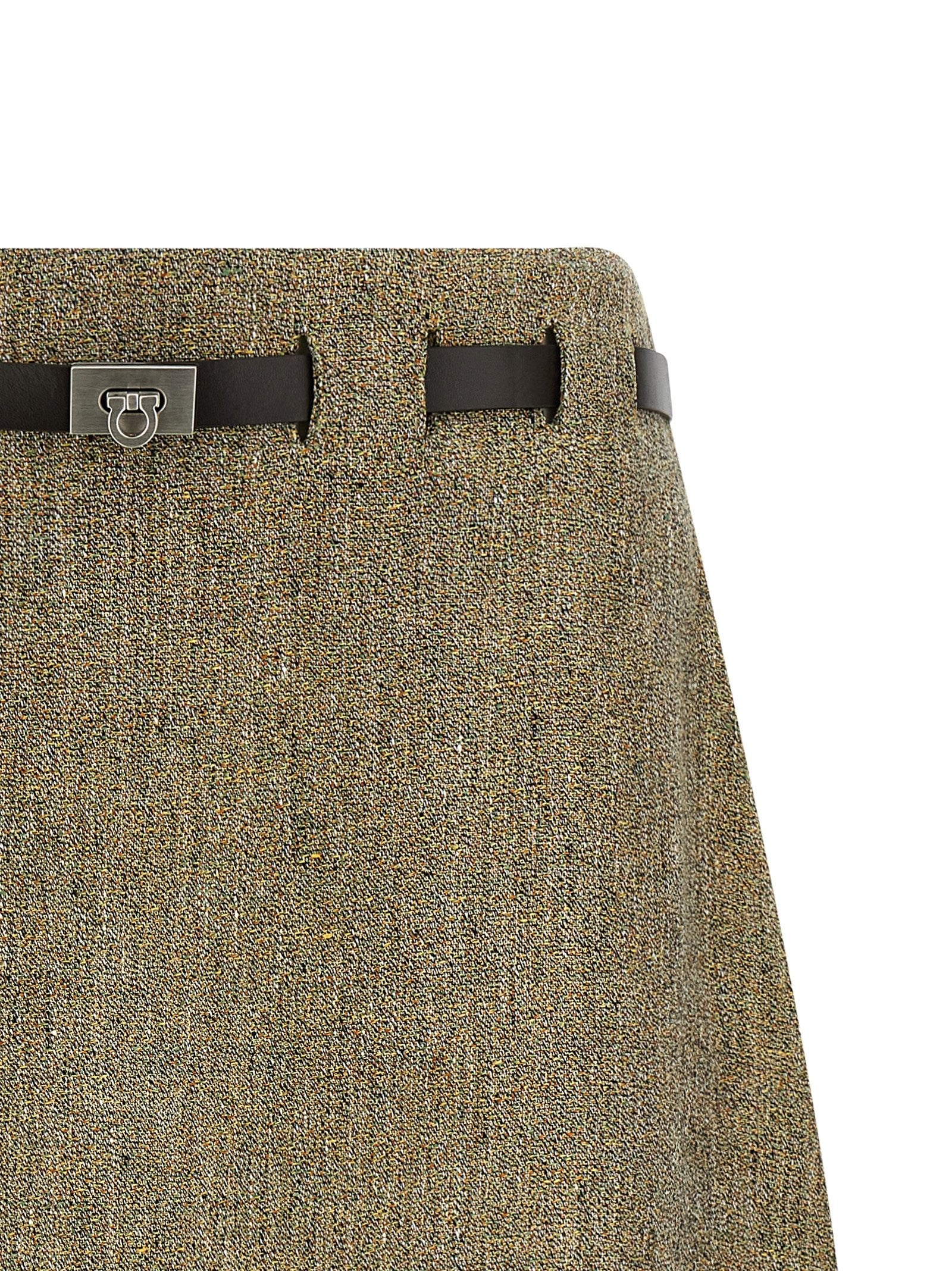 Ferragamo - 'Gancini' belt skirt