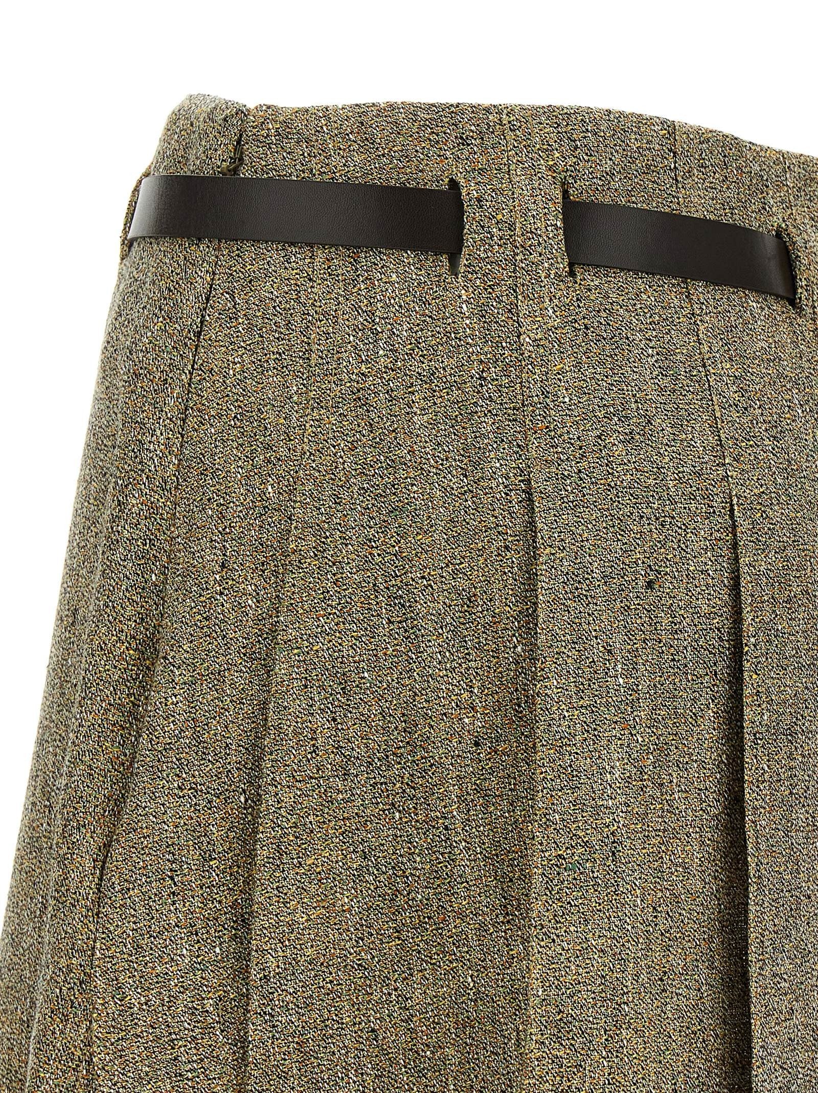 Ferragamo - 'Gancini' belt skirt