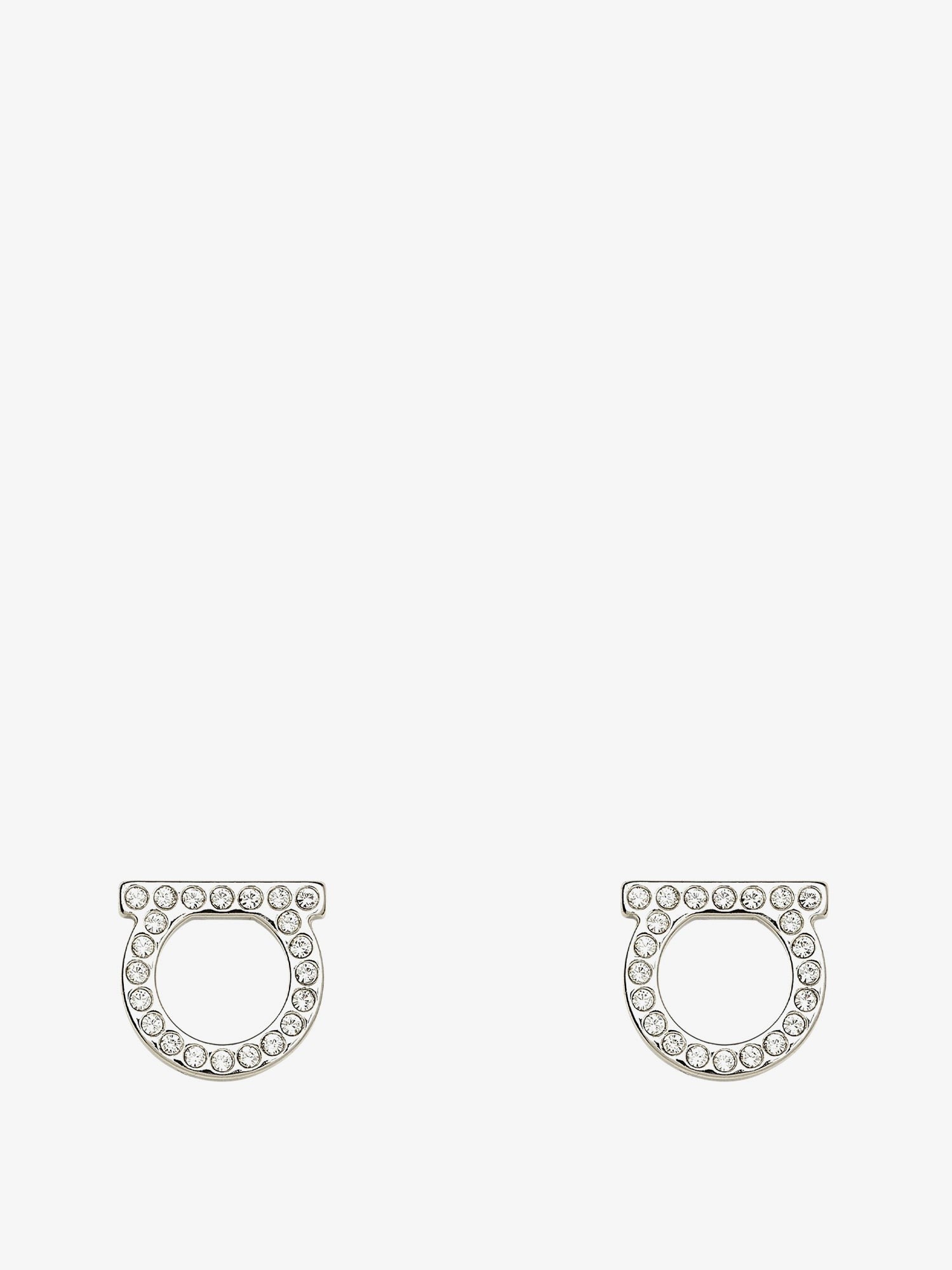 Ferragamo - Gancini Crystals Brass Earrings