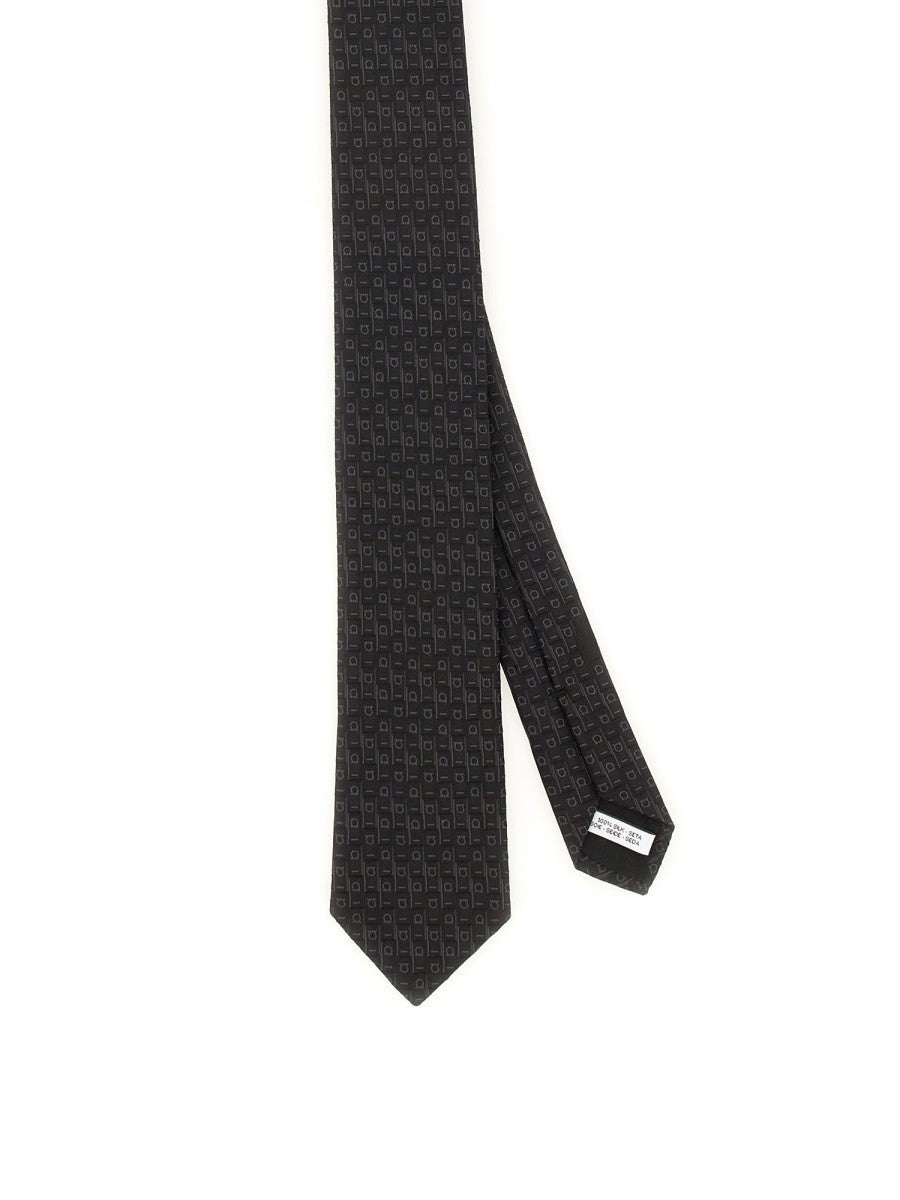 Ferragamo - Gancini Jacquard Silk Tie gancini-jacquard-tie