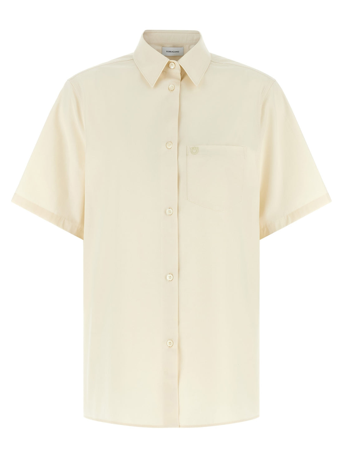 Ferragamo - 'Gancini' shirt beige