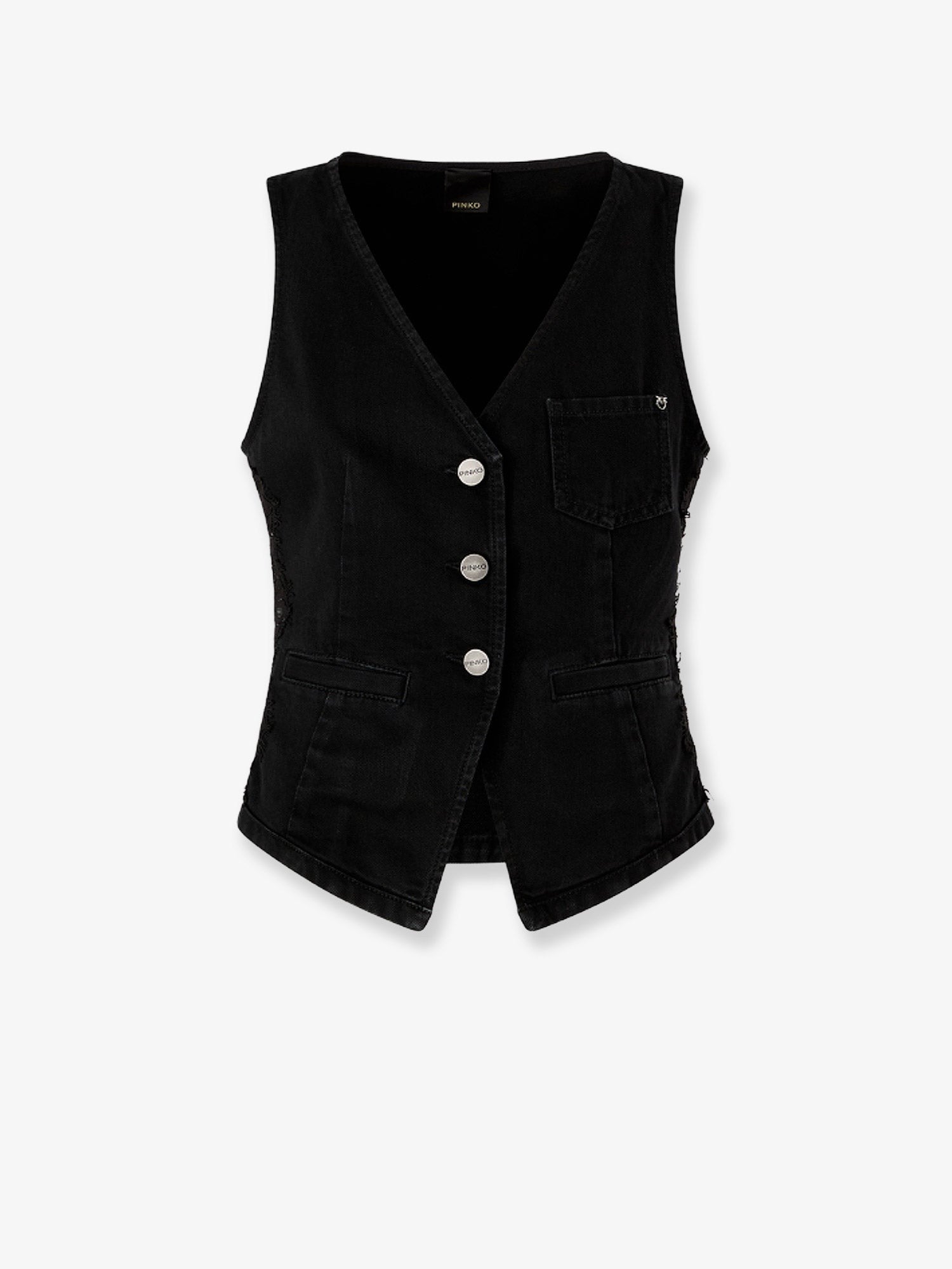 Pinko - Gardener cotton vest with laces profiles