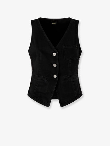 Pinko - Gardener cotton vest with laces profiles