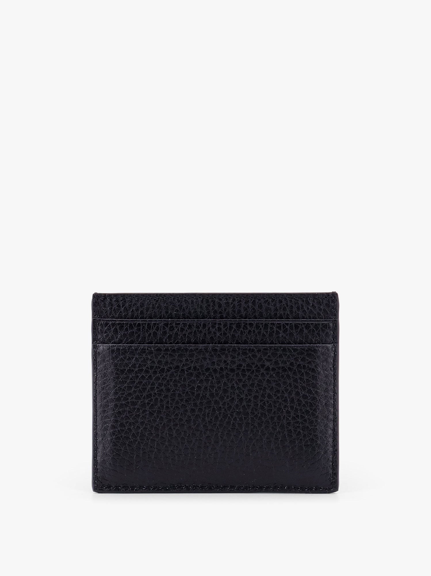 GARNET CALFSKIN "ROCKSTUD" CARD HOLDER