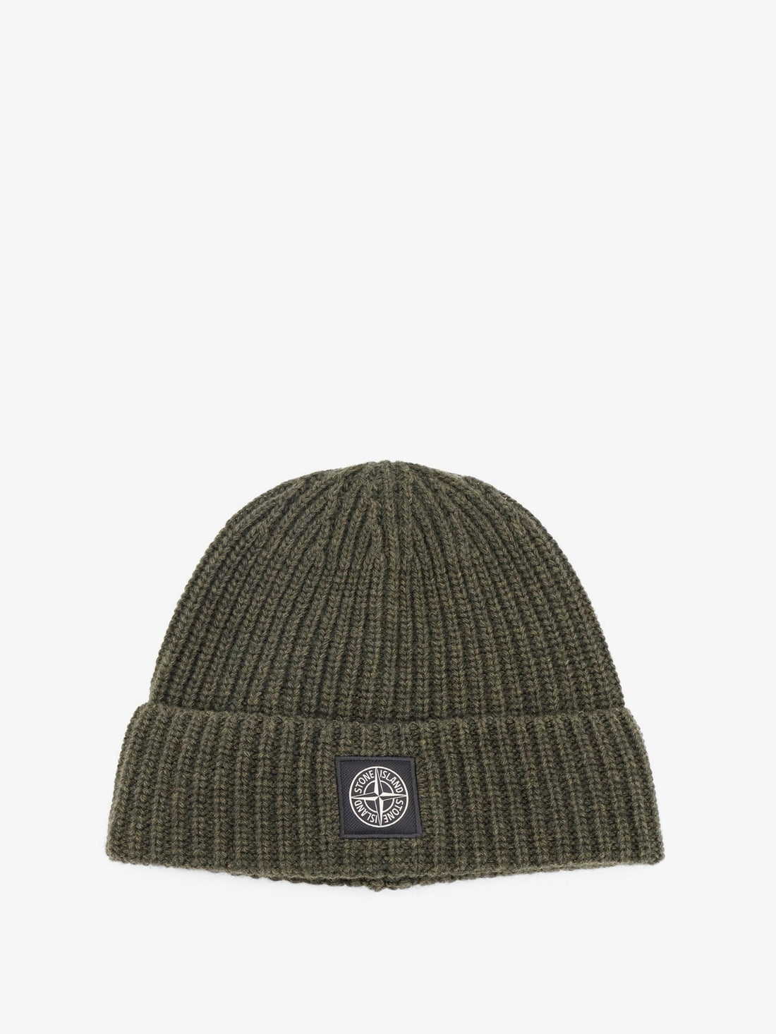 Stone Island - Geelong virgin wool hat MILITARY GREEN MELANGE UNI