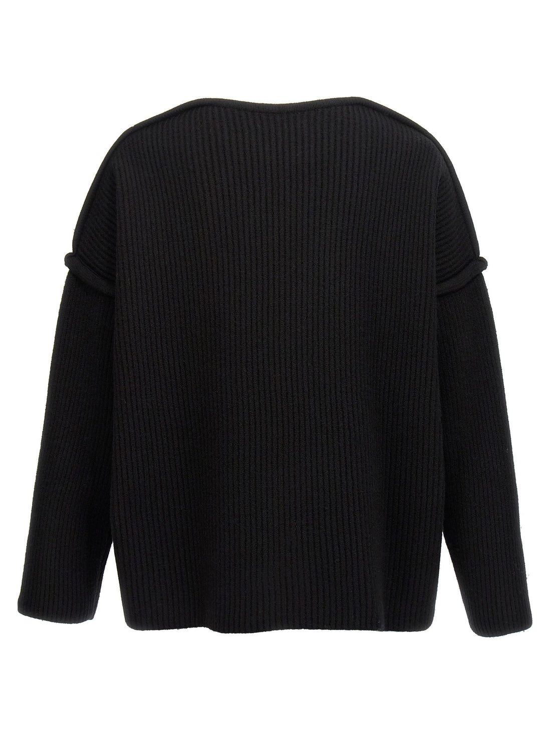 JIL SANDER - Geometric neckline sweater Black M