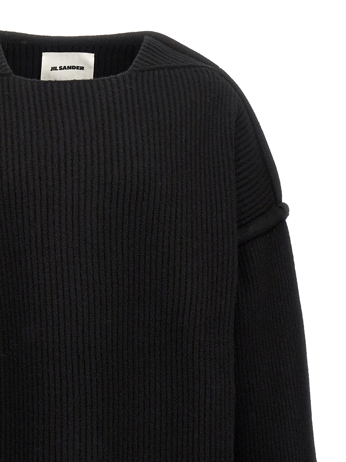 JIL SANDER - Geometric neckline sweater geometric-neckline-sweater_f66bb487-42d6-4923-bee6-5ebb0f862157