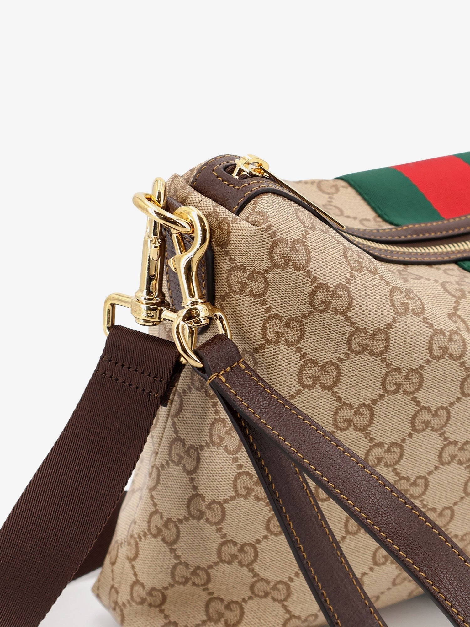 Gucci Gucci - GG canvas crossbody bag with Nastro Web on the front