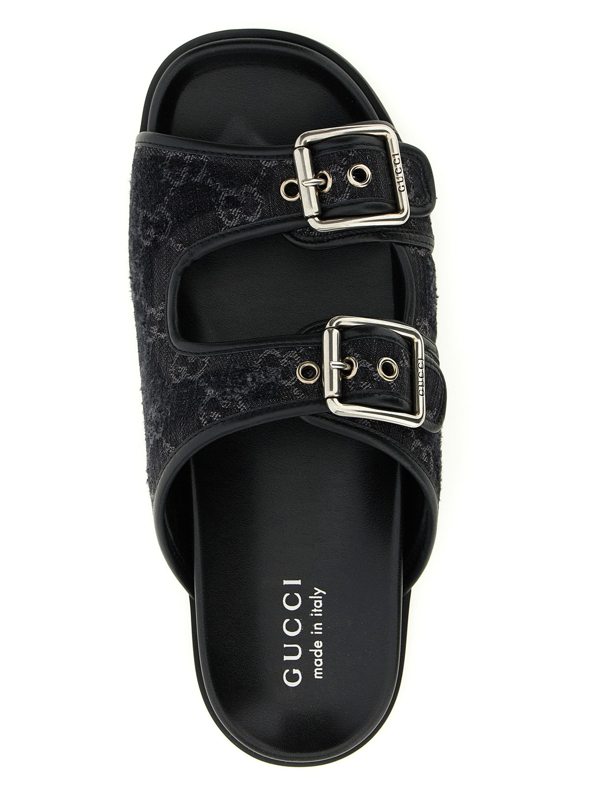 Gucci - GG denim slides