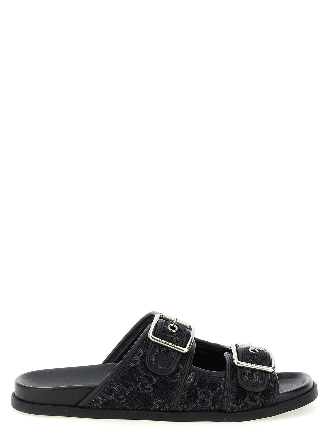Gucci - GG denim slides Black