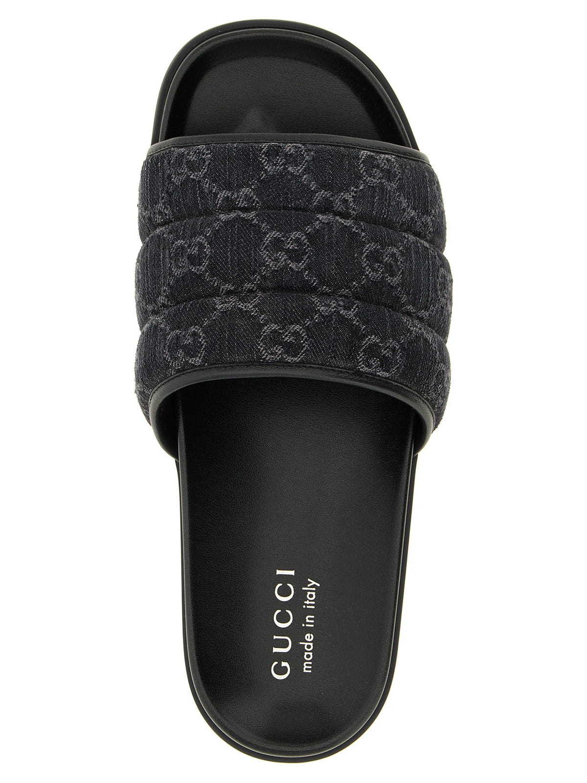 Gucci - GG denim slides