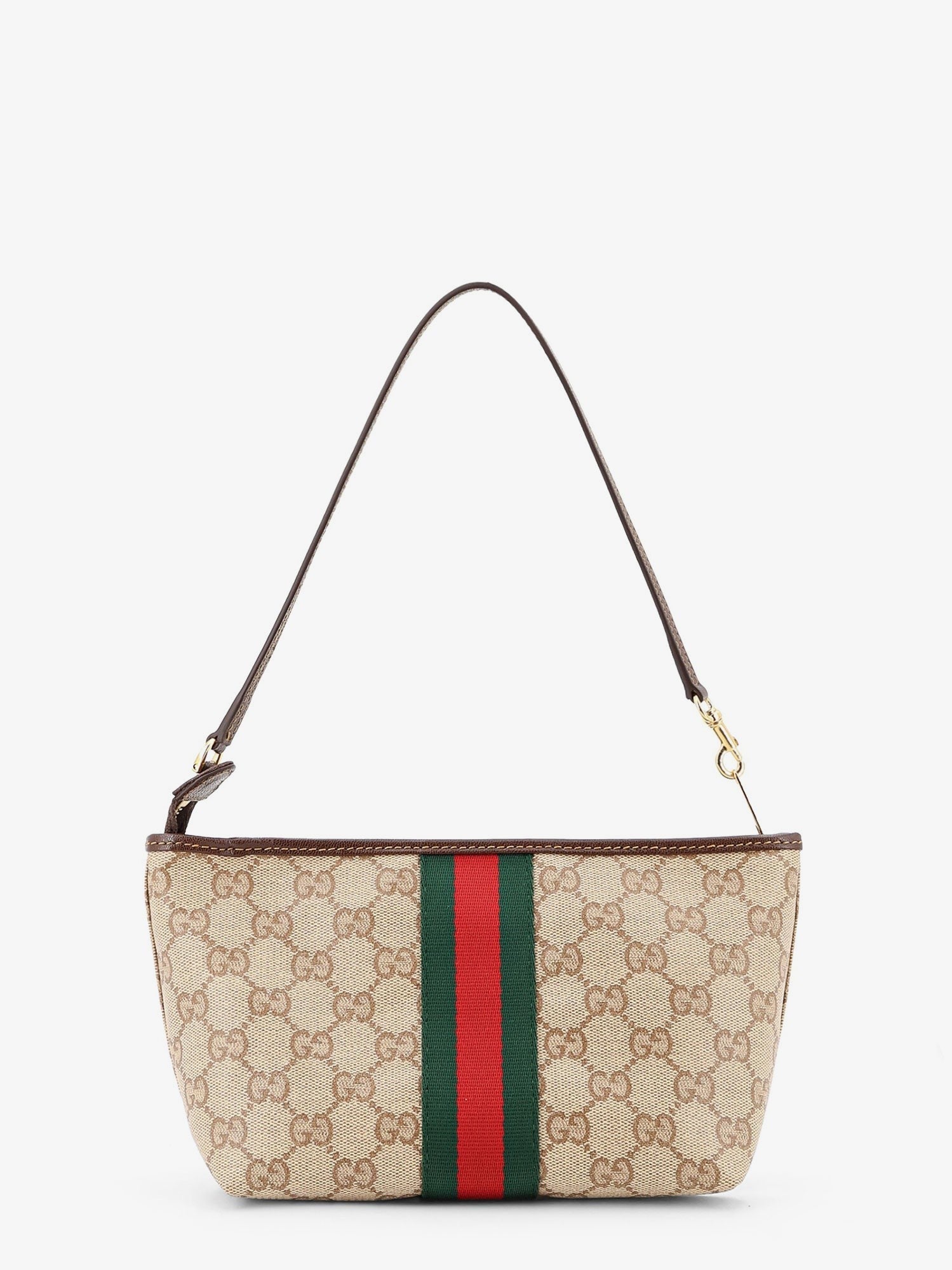 Gucci Gucci - GG fabric clutch with Nastro Web on the front