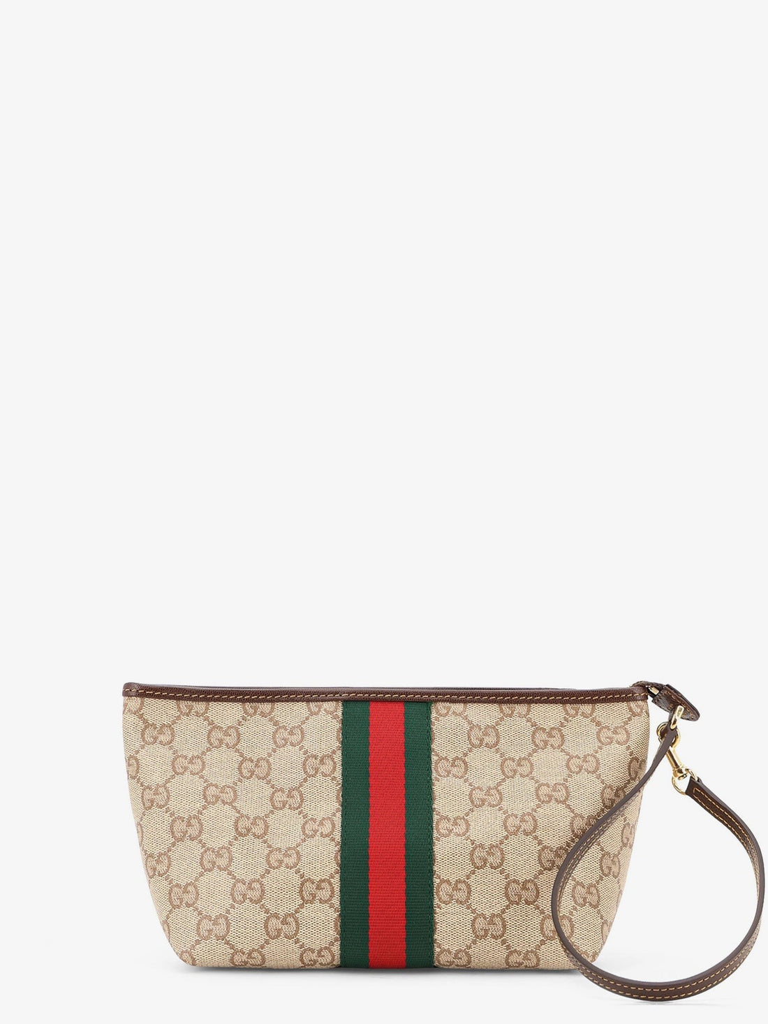 Gucci Gucci - GG fabric clutch with Nastro Web on the front