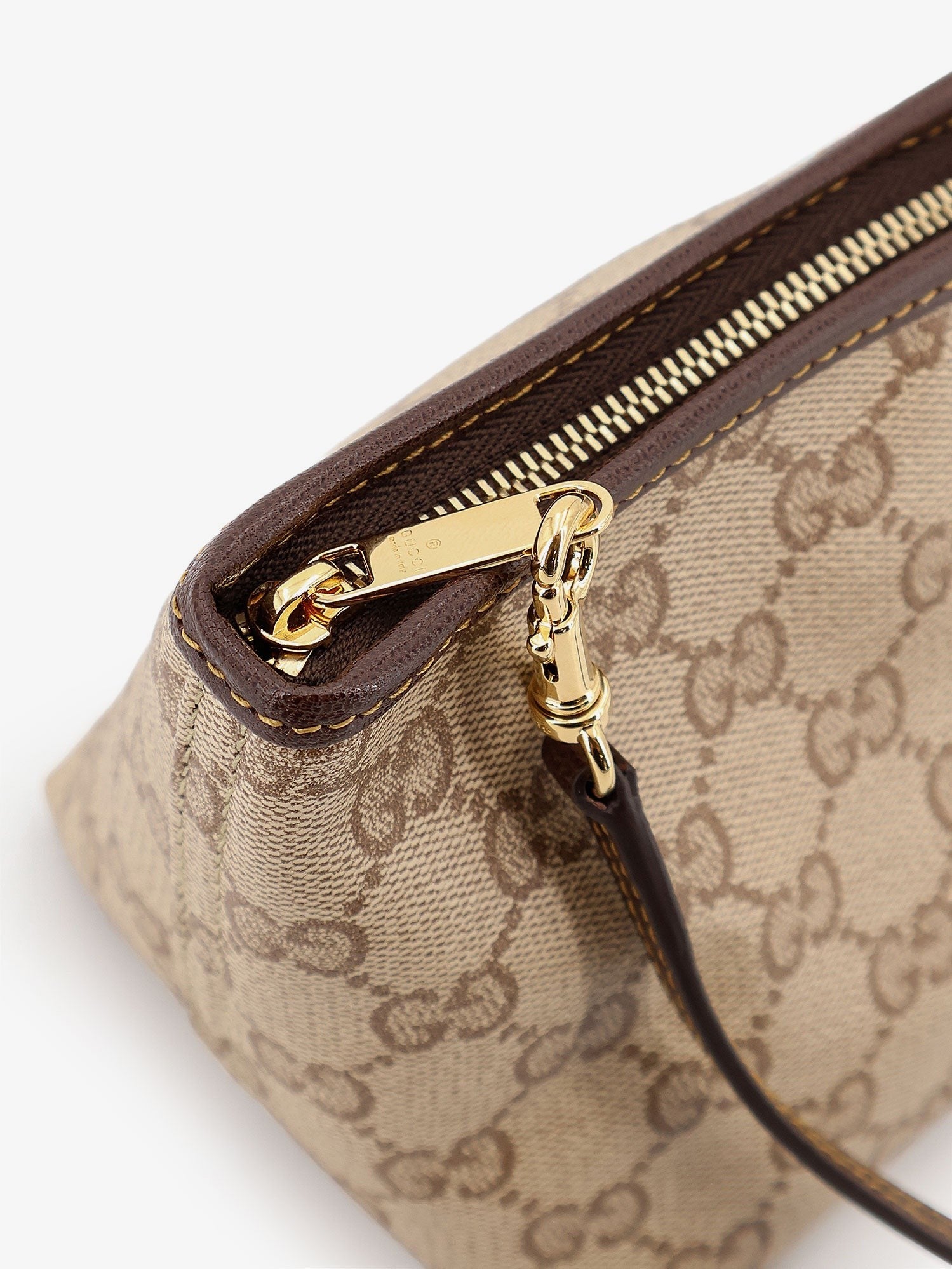 Gucci Gucci - GG fabric clutch with Nastro Web on the front