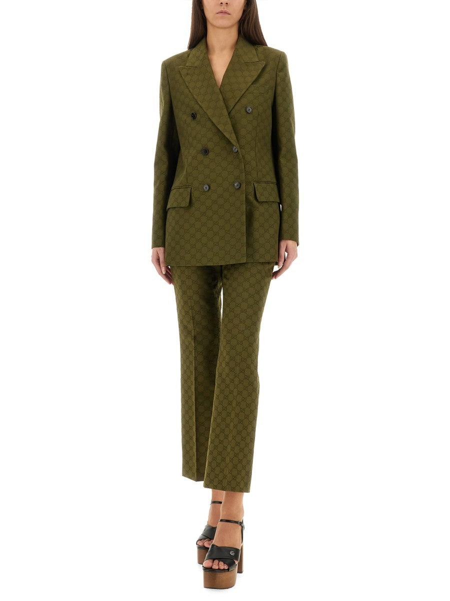 GG FABRIC DOUBLE-BREASTED JACKET