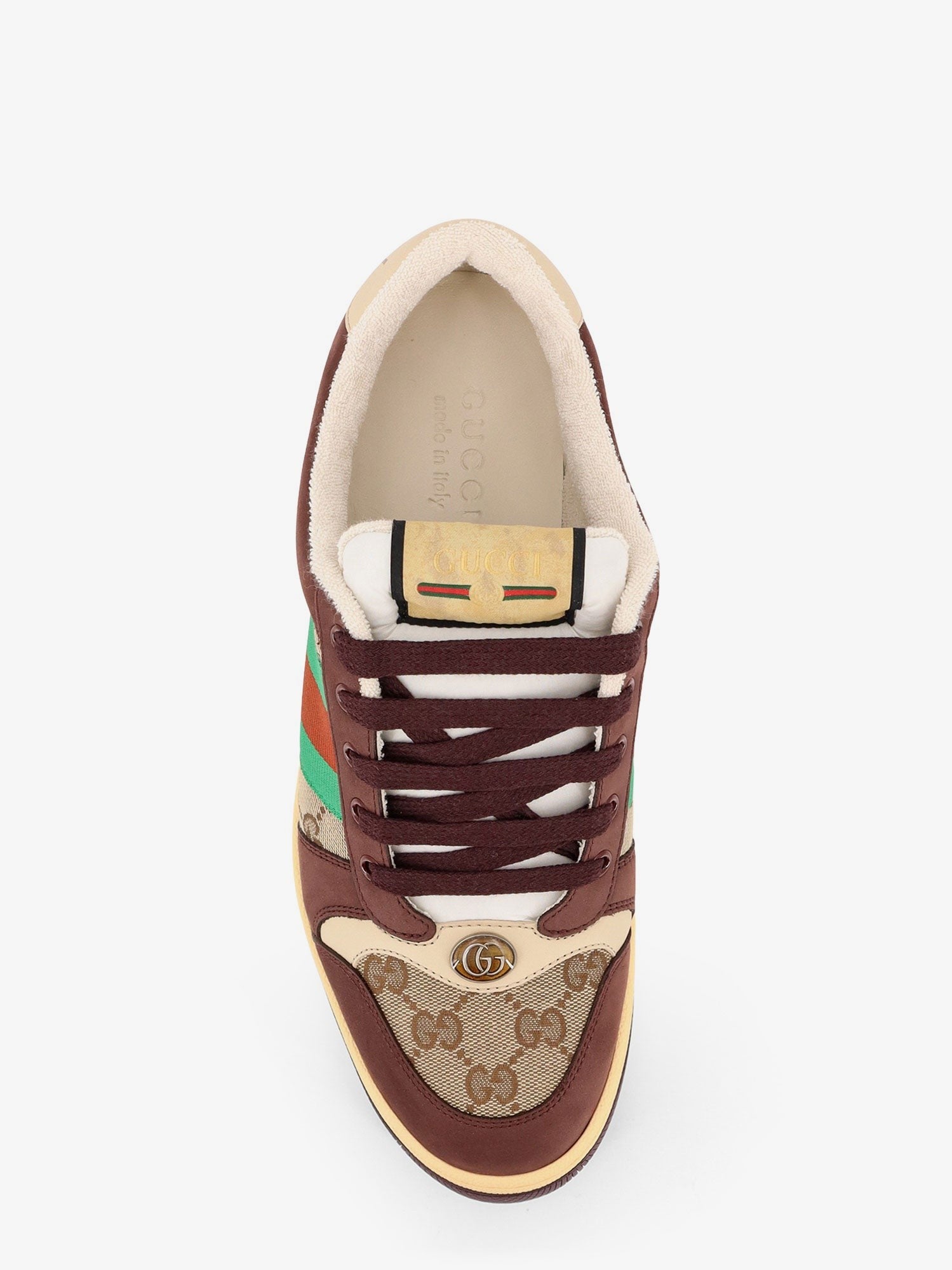 GG fabric leather sneakers