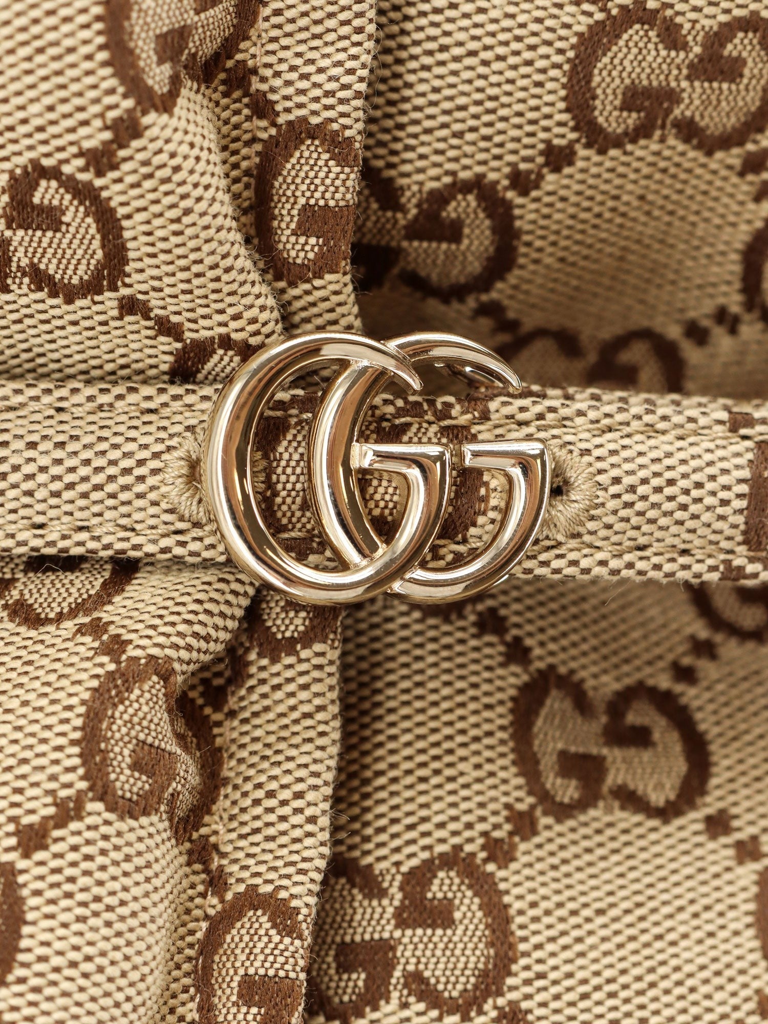 Gucci - GG Fabric padded jacket with belt