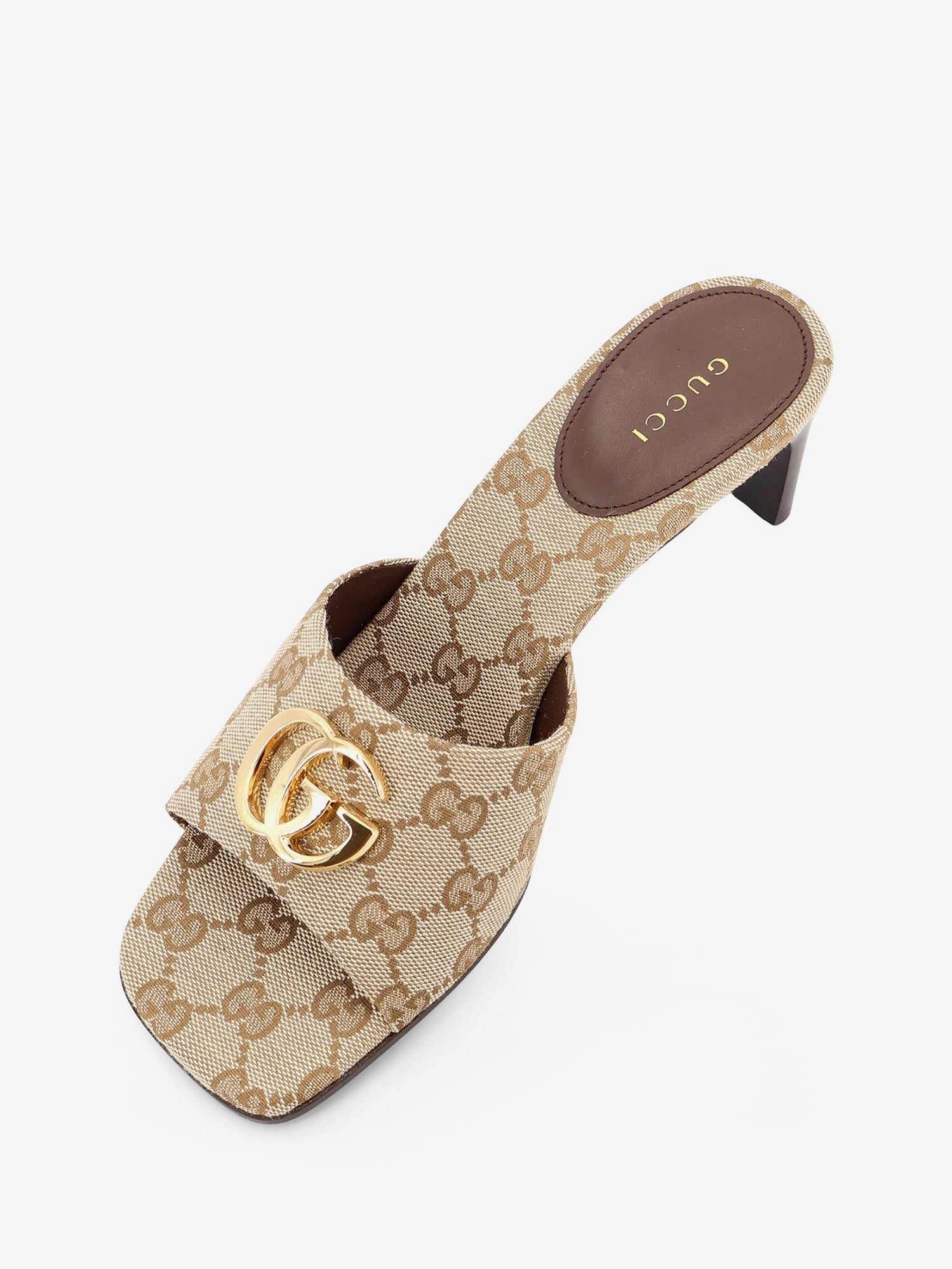 Gucci Gucci - GG fabric sandals with logo on the front