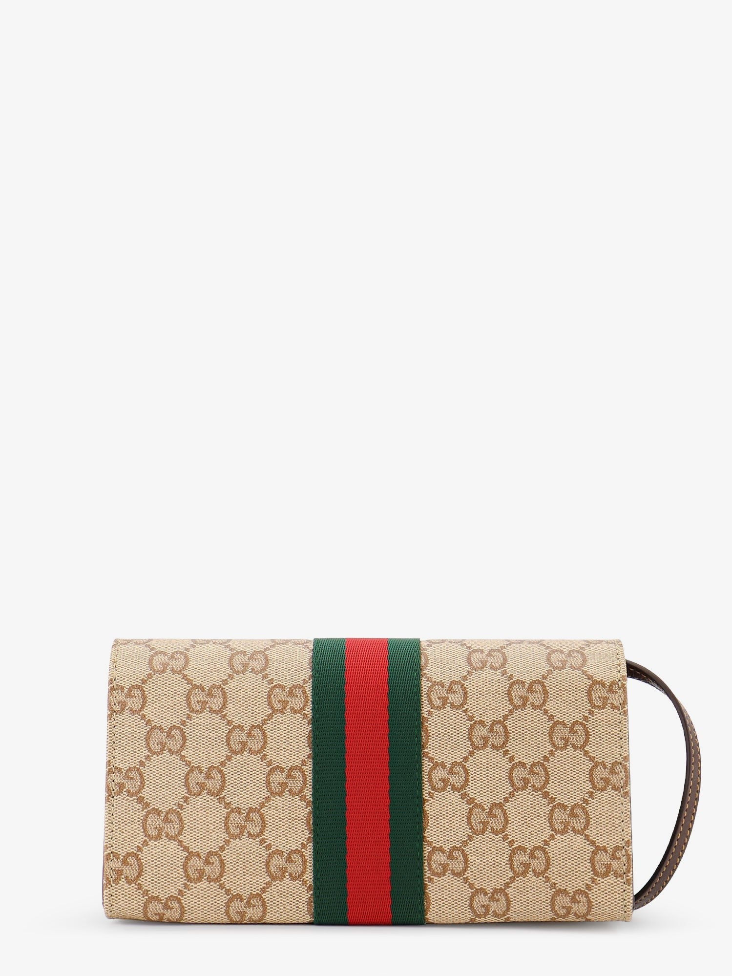 Gucci Gucci - GG fabric shoulder bag with Nastro Web detail