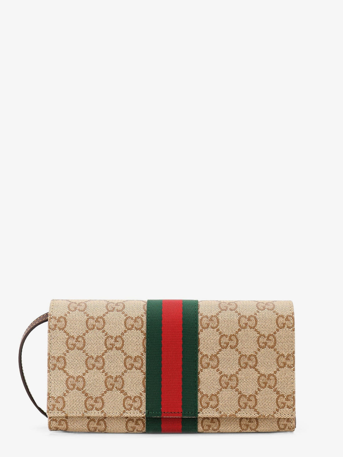 Gucci Gucci - GG fabric shoulder bag with Nastro Web detail
