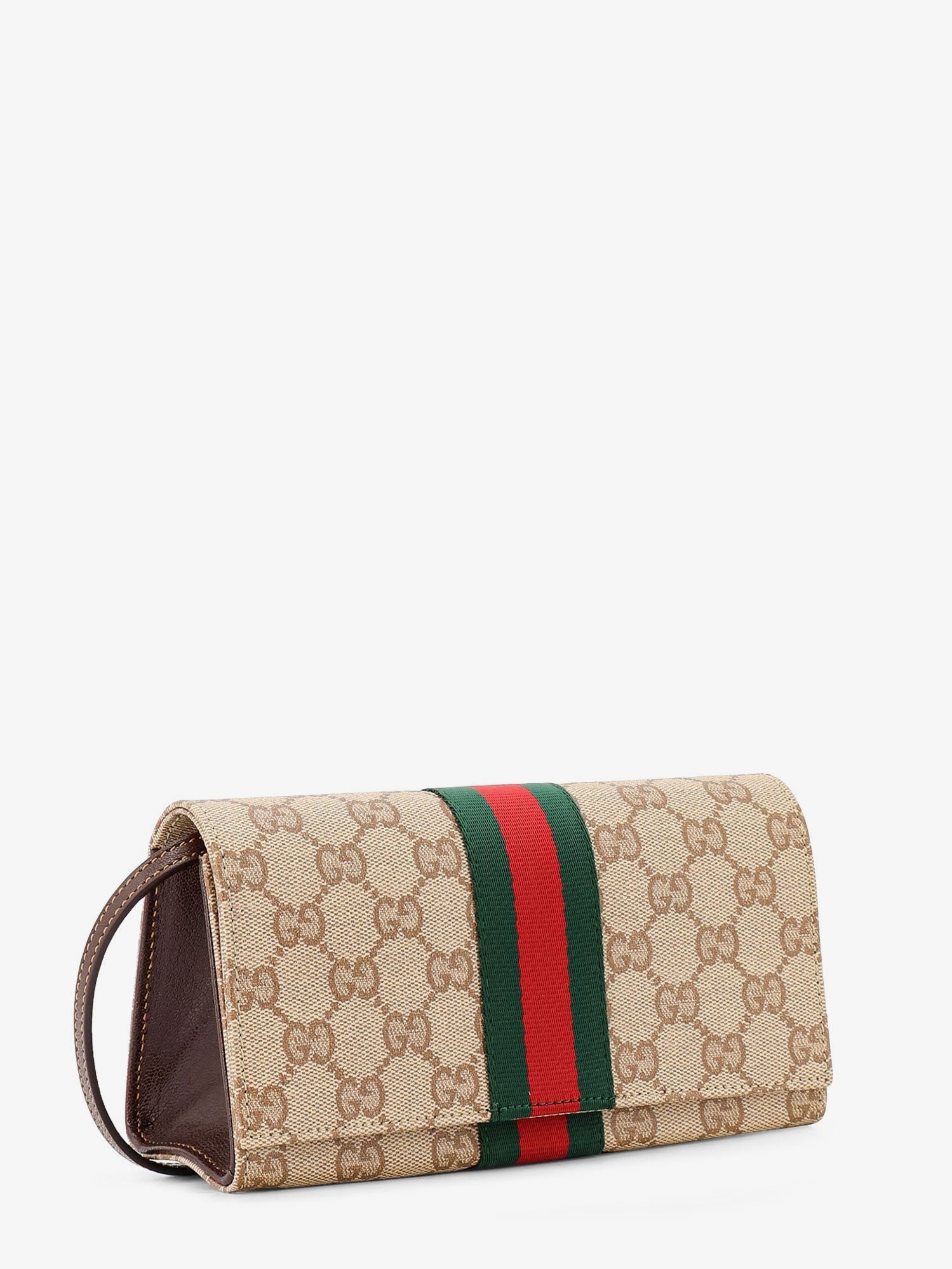 Gucci Gucci - GG fabric shoulder bag with Nastro Web detail