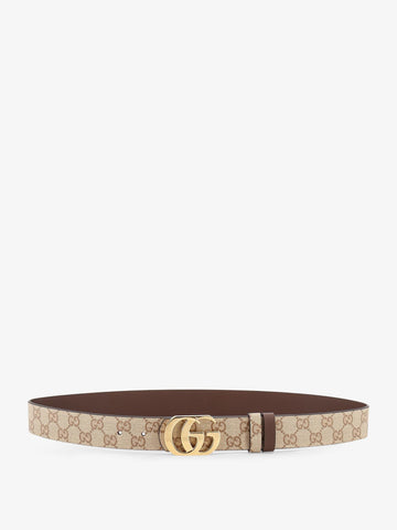 Gucci Gucci - GG Marmont GG fabric reversible belt