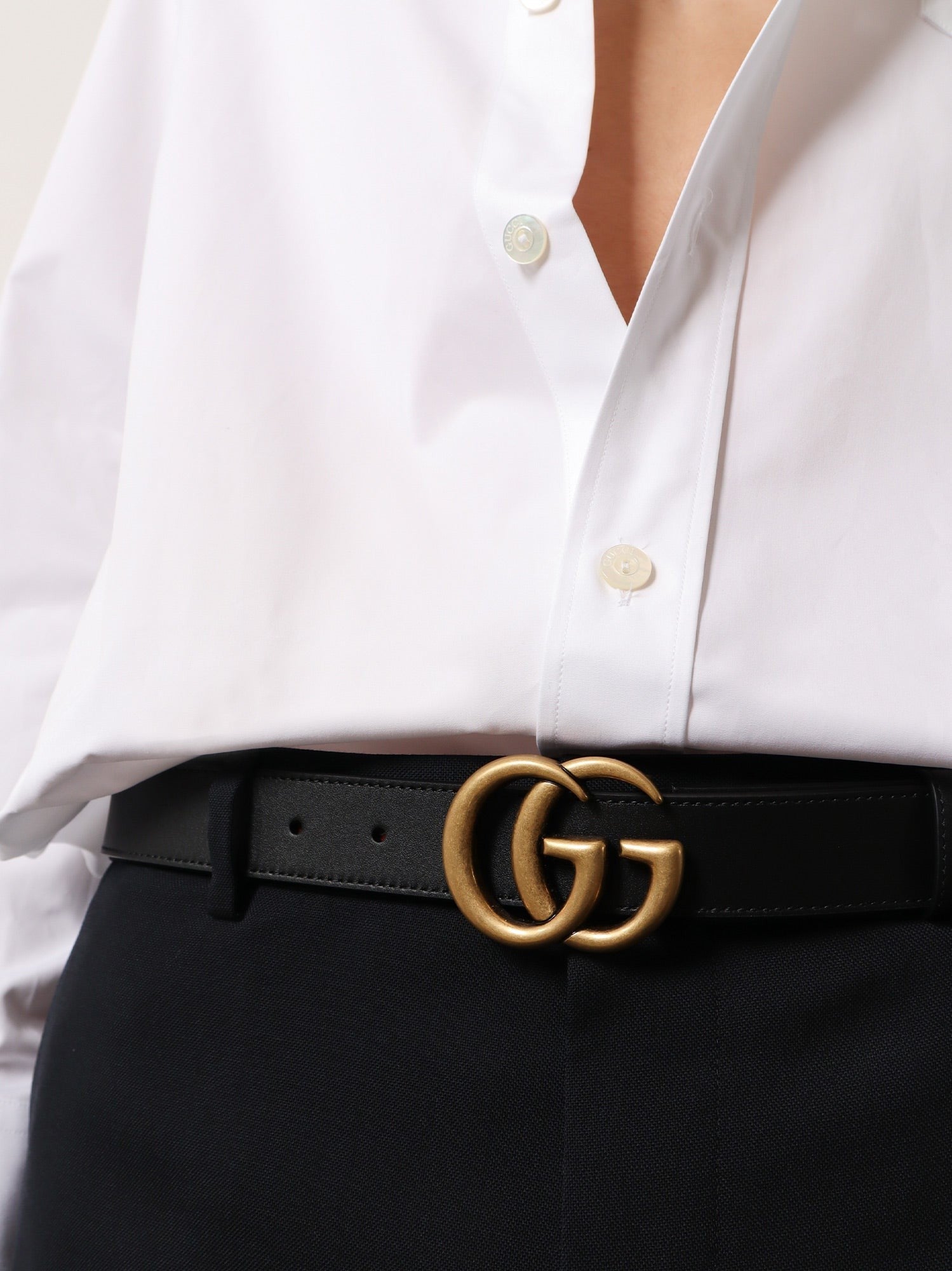 Gucci Gucci - GG Marmont leather belt