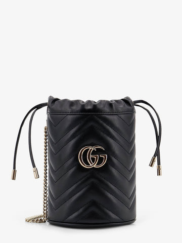 Gucci GG Marmont matelassé leather bucket bag