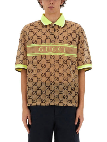 Gucci - GG PRINT POLO SHIRT