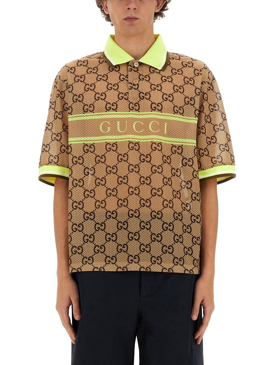 Gucci - GG PRINT POLO SHIRT
