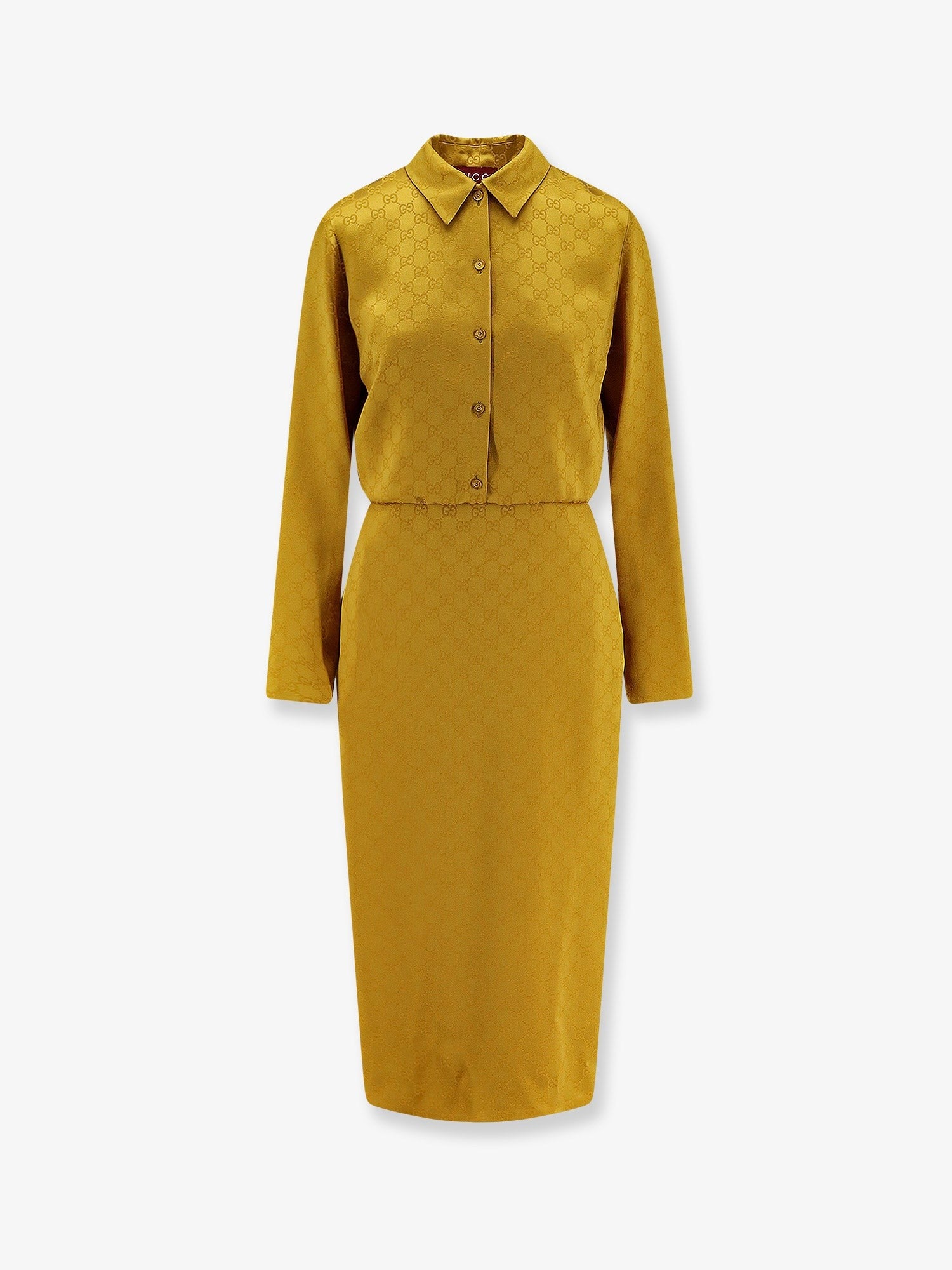Gucci - Jacquard 'GG' dress gg-satin-chemisier-dress_6512443f-8036-4780-8288-e2bfaa5d00a0