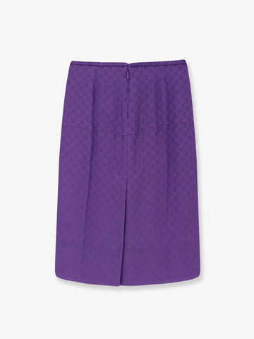 Gucci GG silk skirt