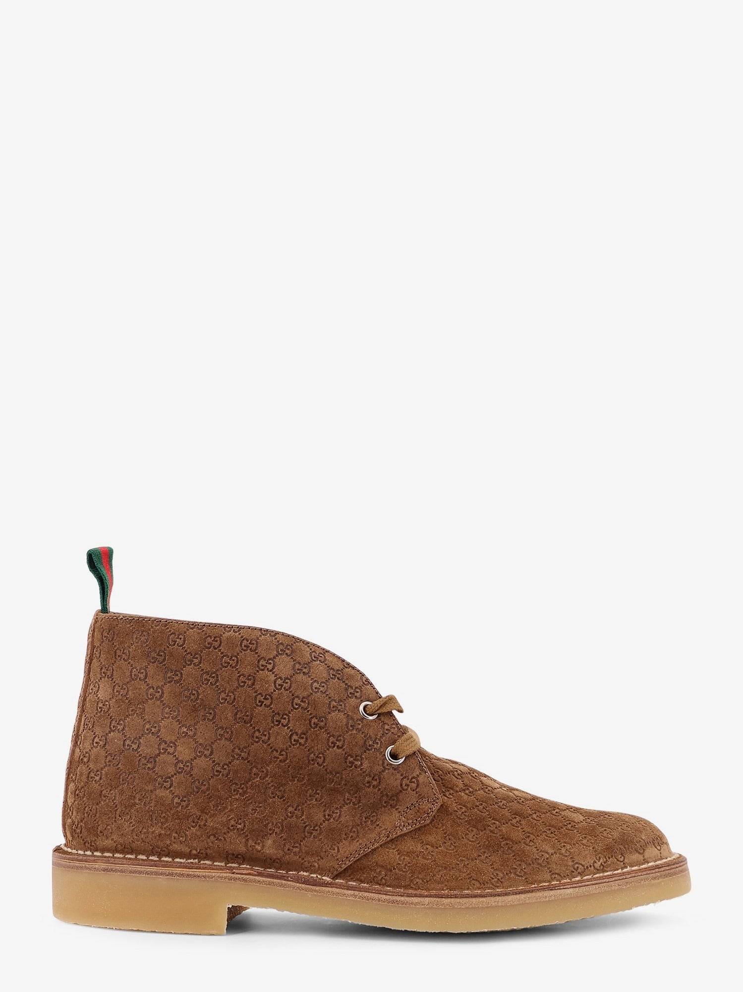 GG suede lace-up boots