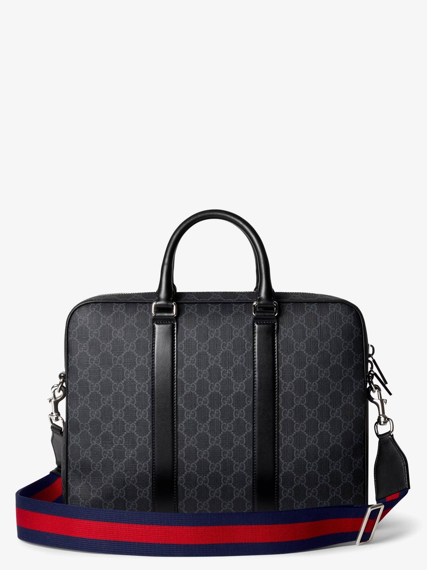 Gucci Gucci - GG Supreme fabric and leather briefcase