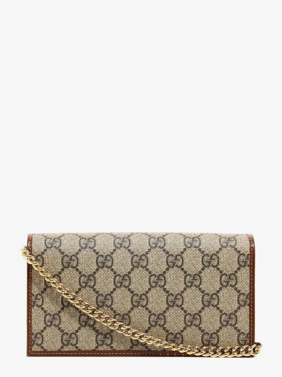 GG Supreme fabric and leather shoulder bag