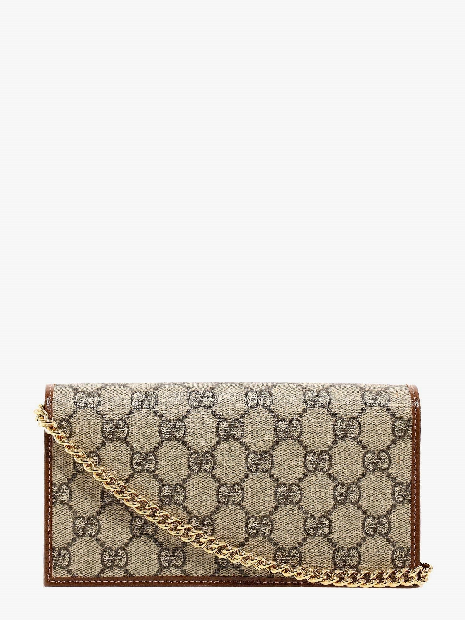 GG Supreme fabric and leather shoulder bag